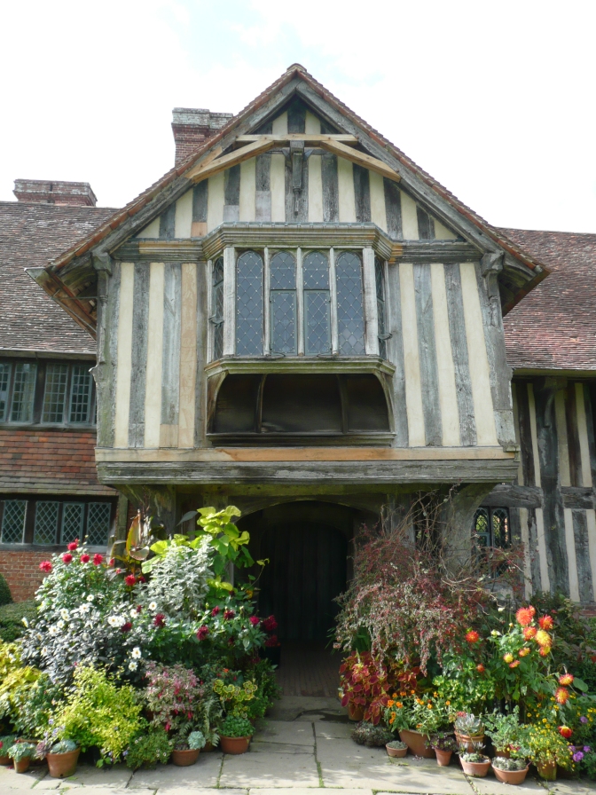 The entry to the Great Dixter house...not open when we visited in October 2010.